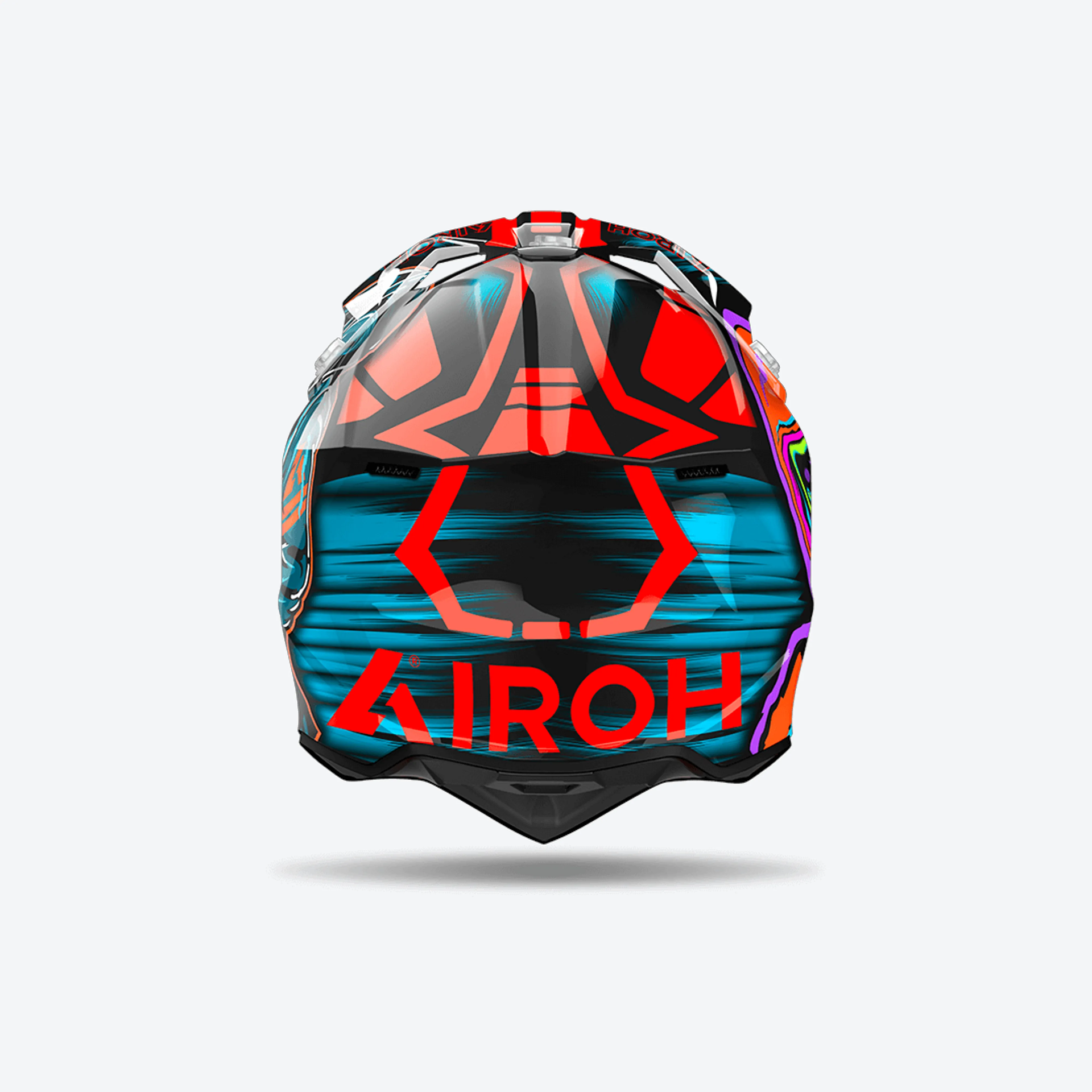 Casco para Moto Airoh Wraaap Cyber Orange Gloss